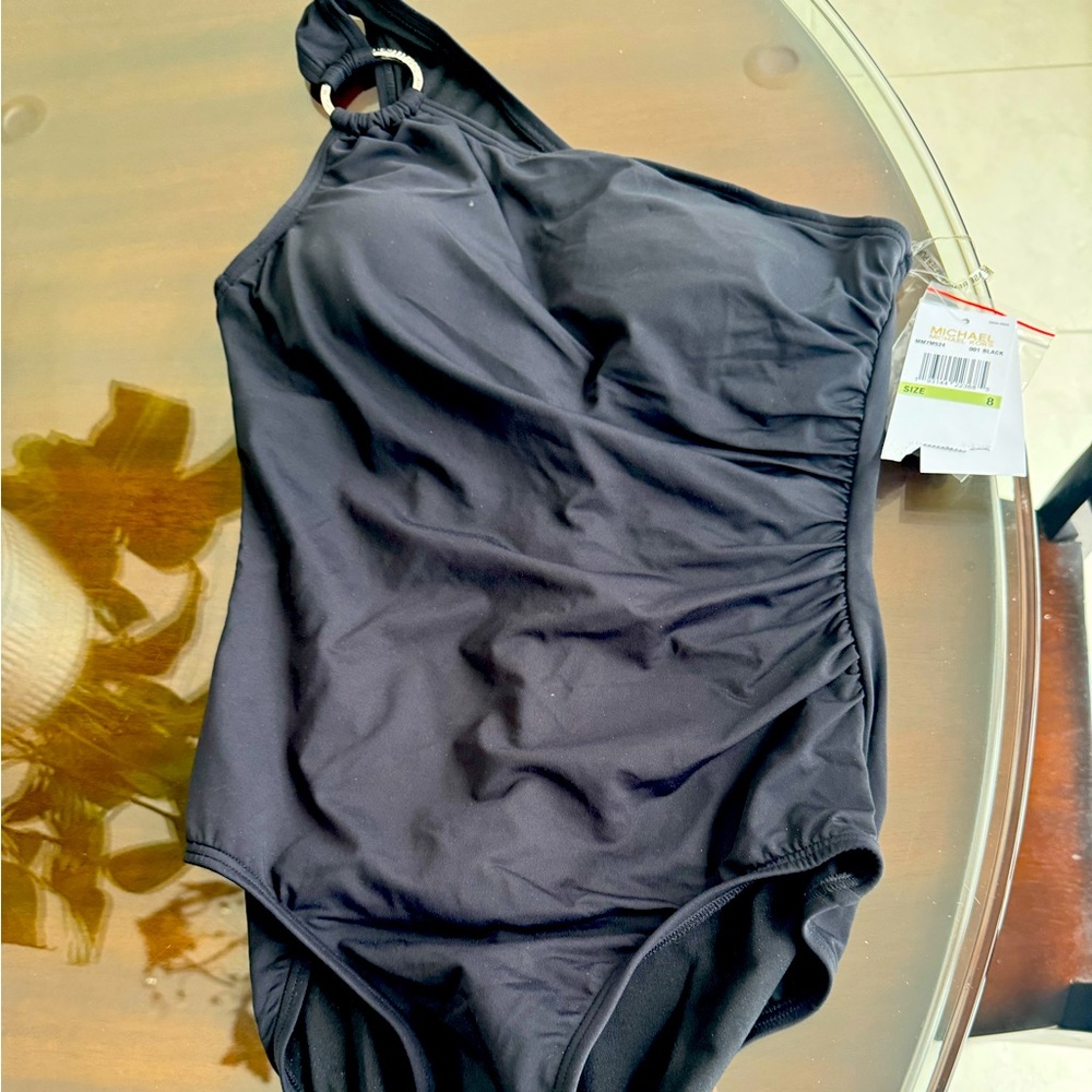 Michael Kors black one piece bathing suit